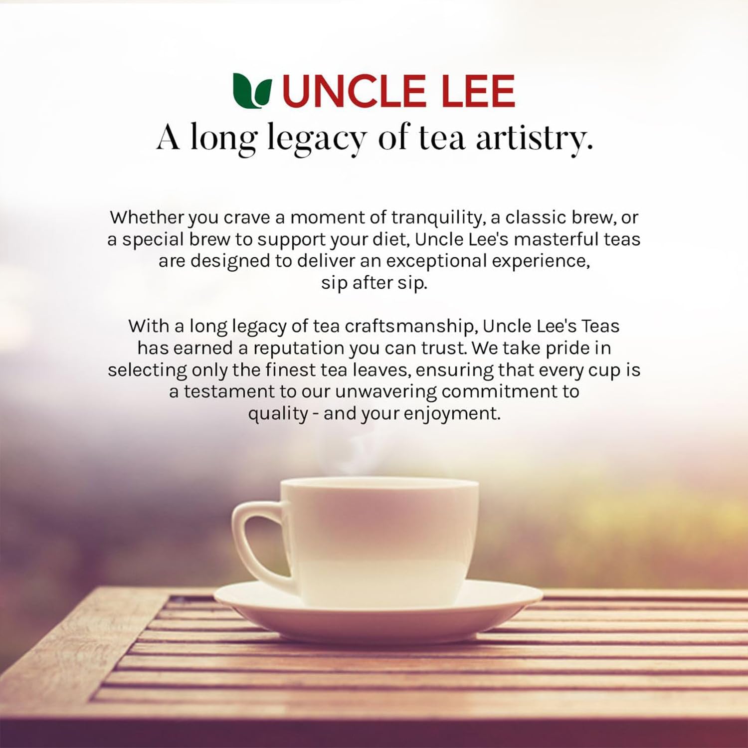 Uncle Lee's senna leaves provide a fragrant, natural herbal option.