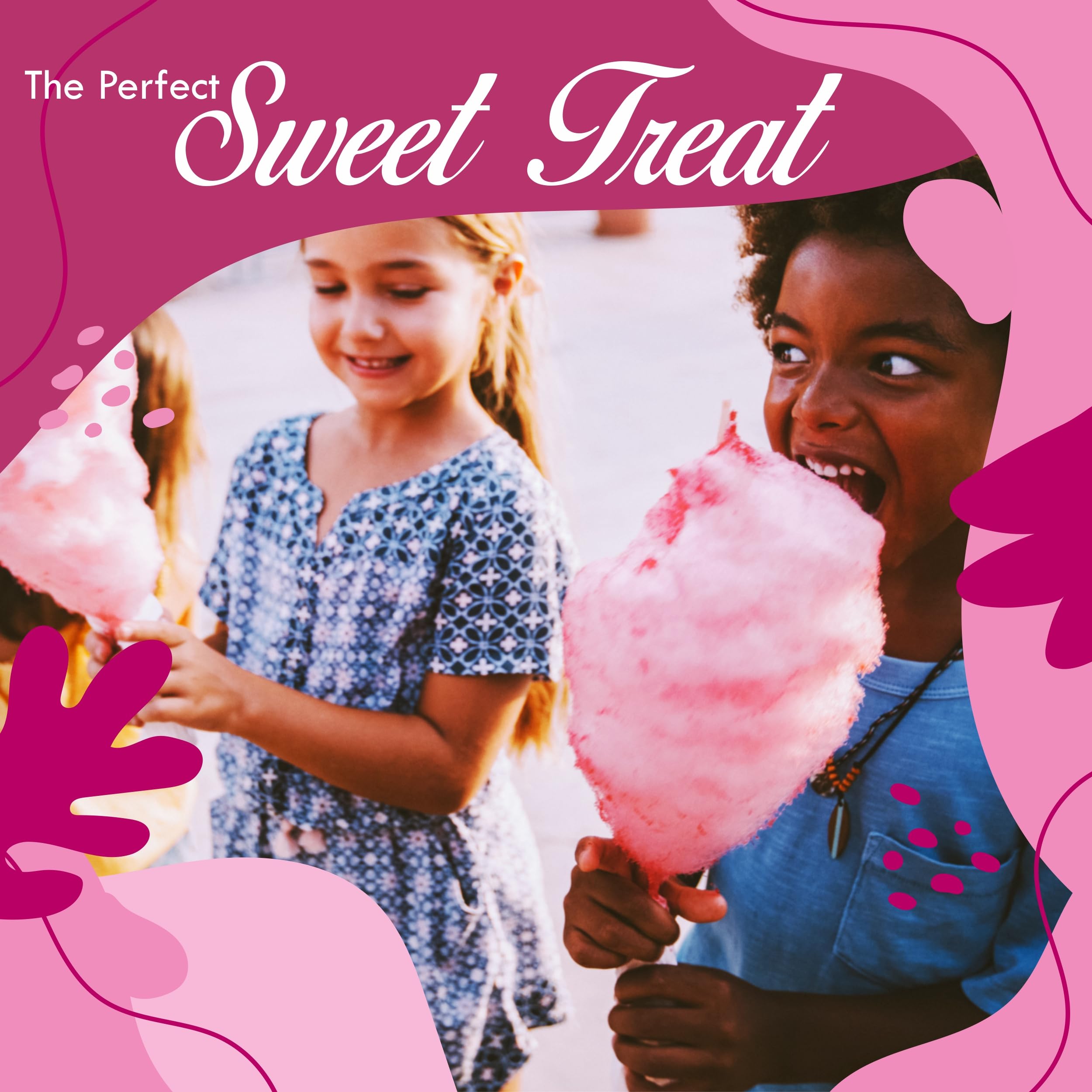 Under the Sun pink vanilla and blue raspberry flavors for carnival-style treats