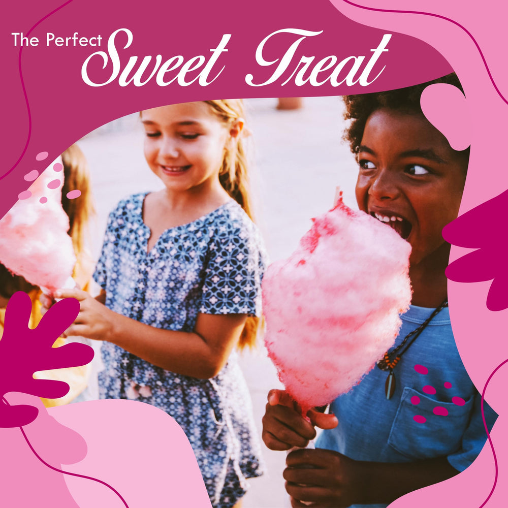 Under the Sun pink vanilla and blue raspberry flavors for carnival-style treats