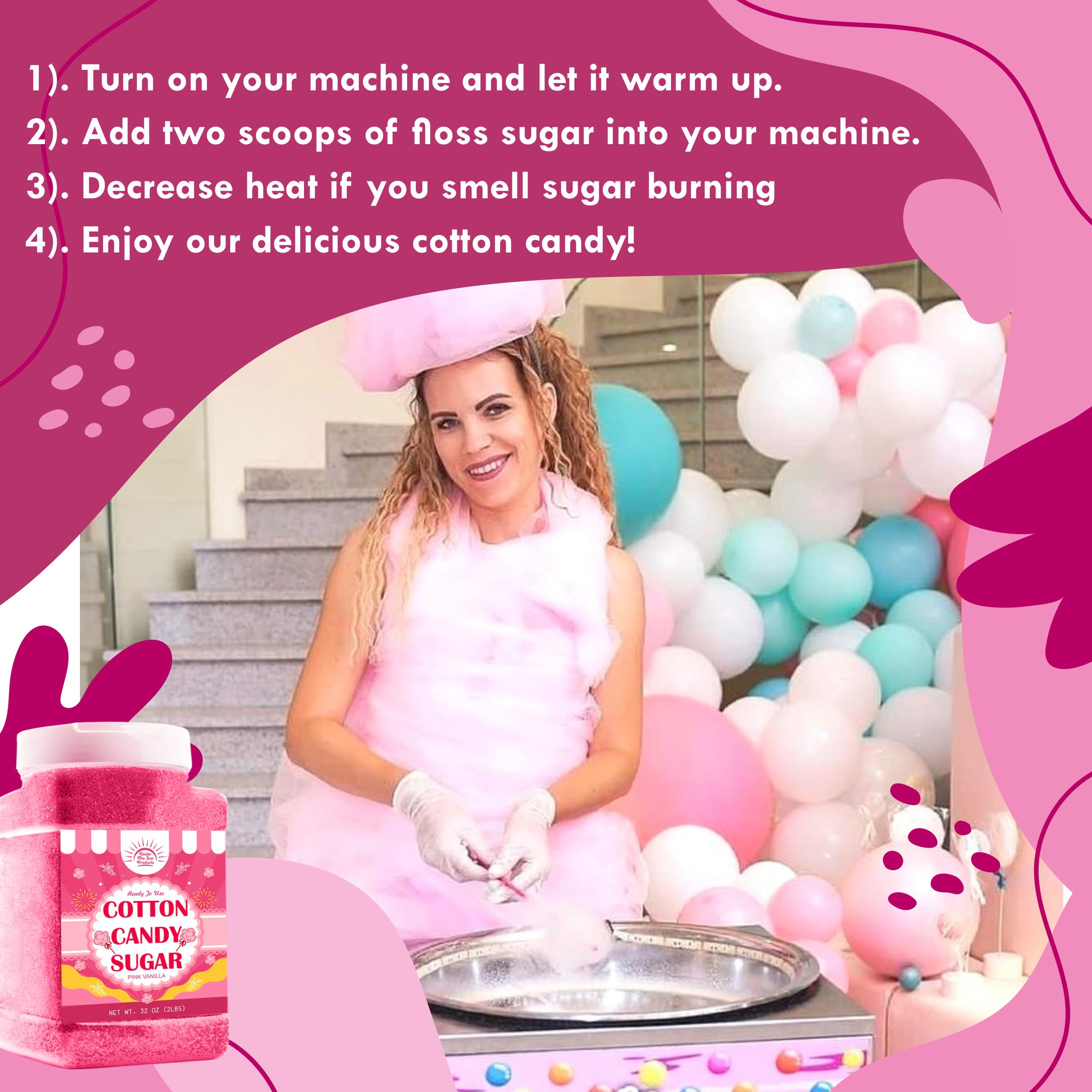 Under the Sun machine-ready floss sugar for home and professional machines