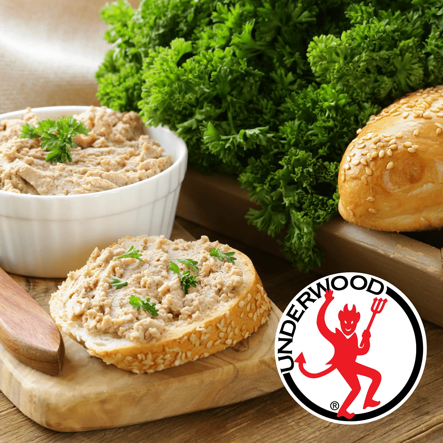 Underwood Spread mixed into salads for quick protein flavor