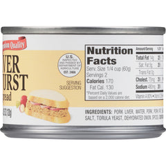 Underwood Liverwurst Spread can opened, ready for quick protein on trail.