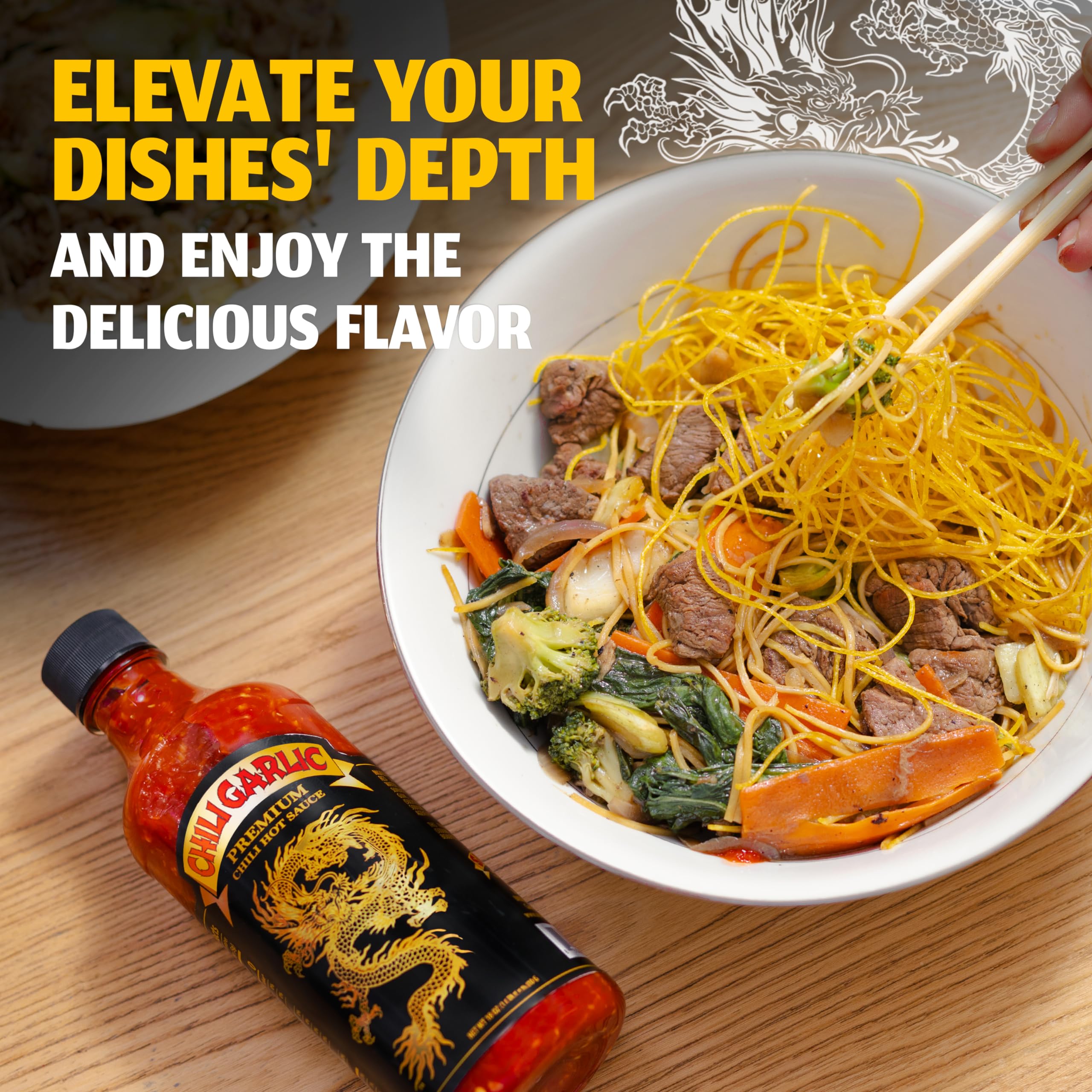 Underwood Ranches Dragon Chili Garlic pairs with pizza for bold flavor