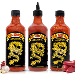 Underwood Ranches Sambal hot sauce bottle for bold, flavorful meals.