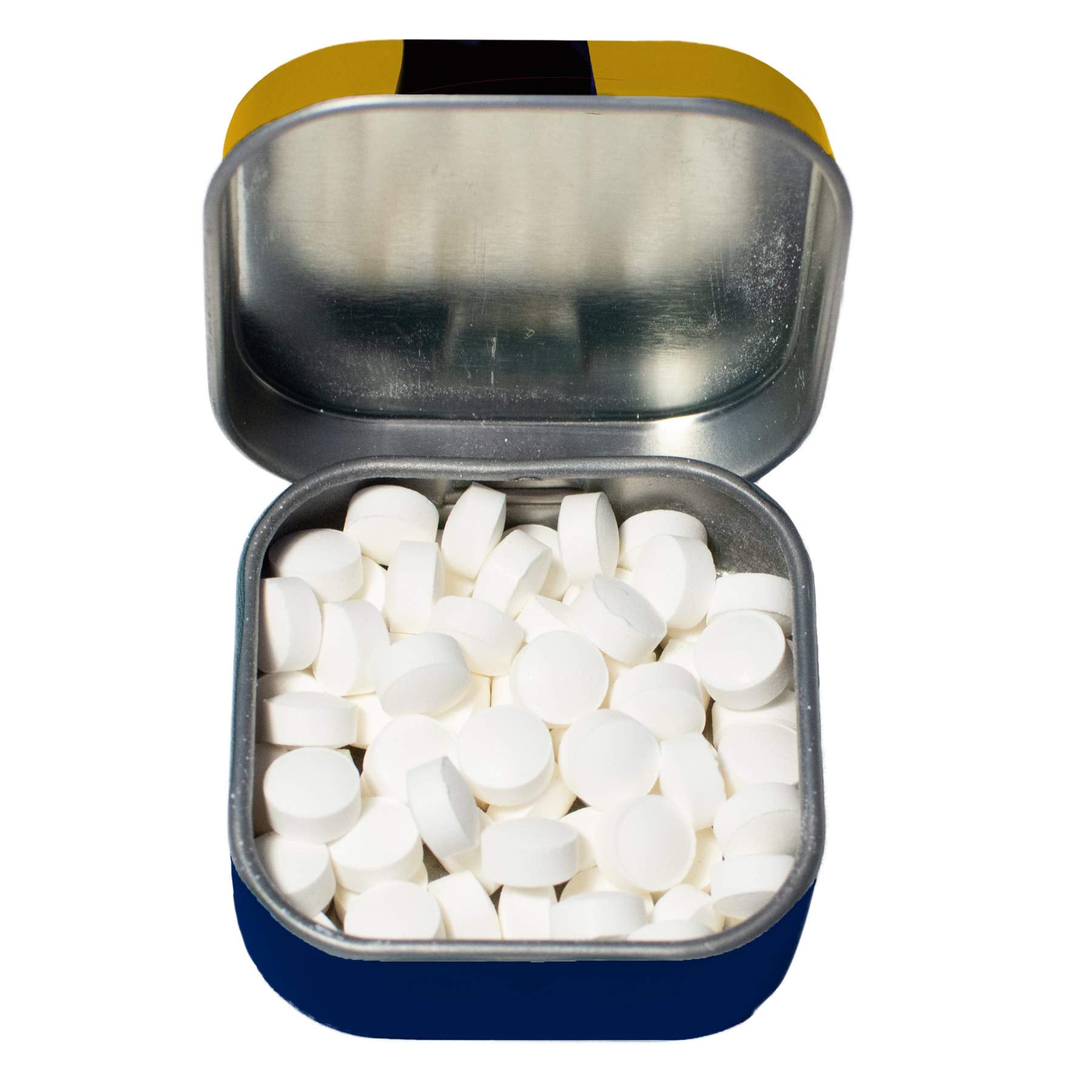 Retro label on EmpowerMints tin evokes collectible gift appeal.