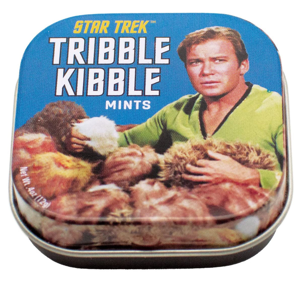 The Unemployed Philosophers Guild Tribble Kibble Mints front view for on-the-go freshness.