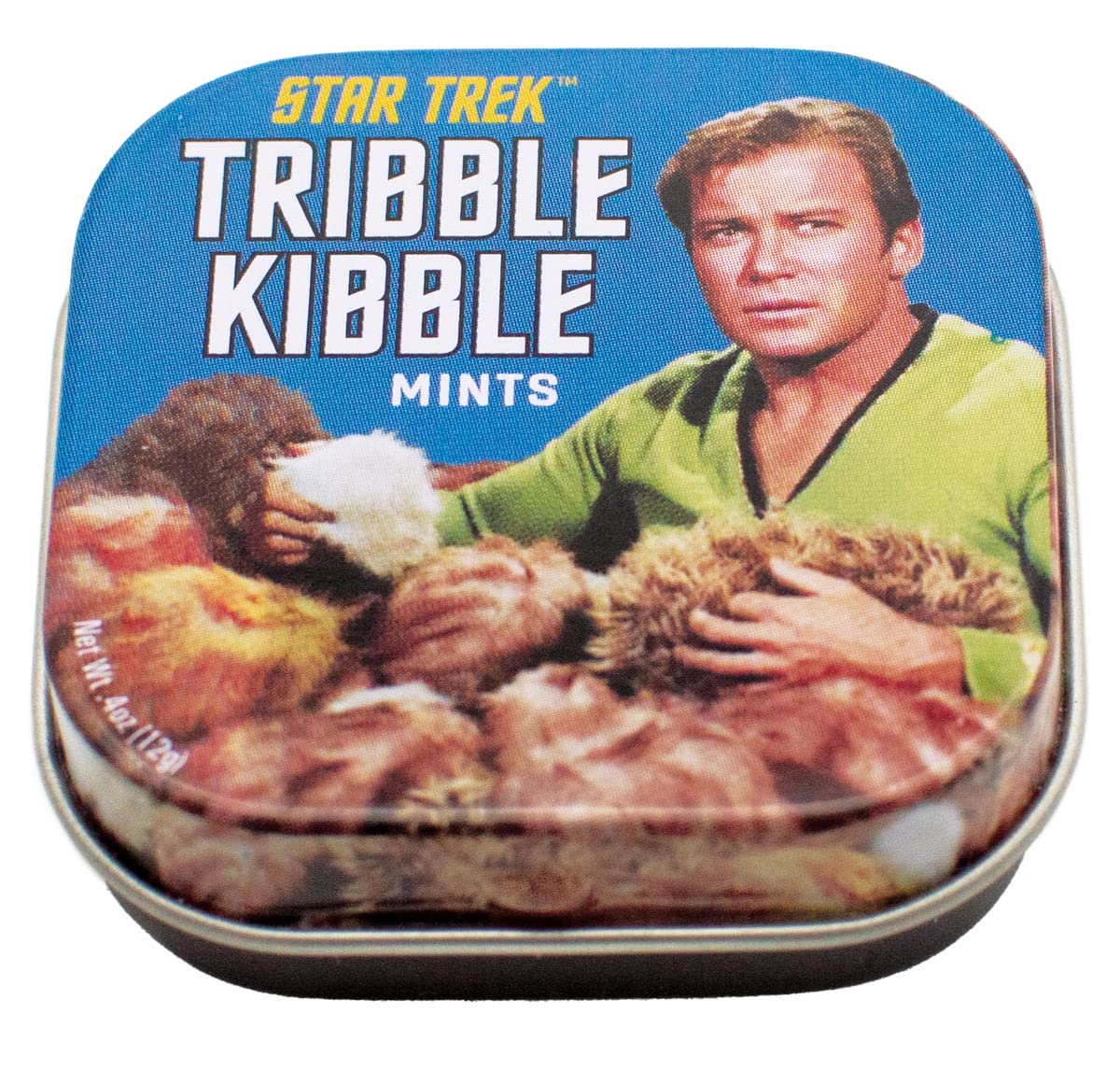 The Unemployed Philosophers Guild Tribble Kibble Mints front view for on-the-go freshness.
