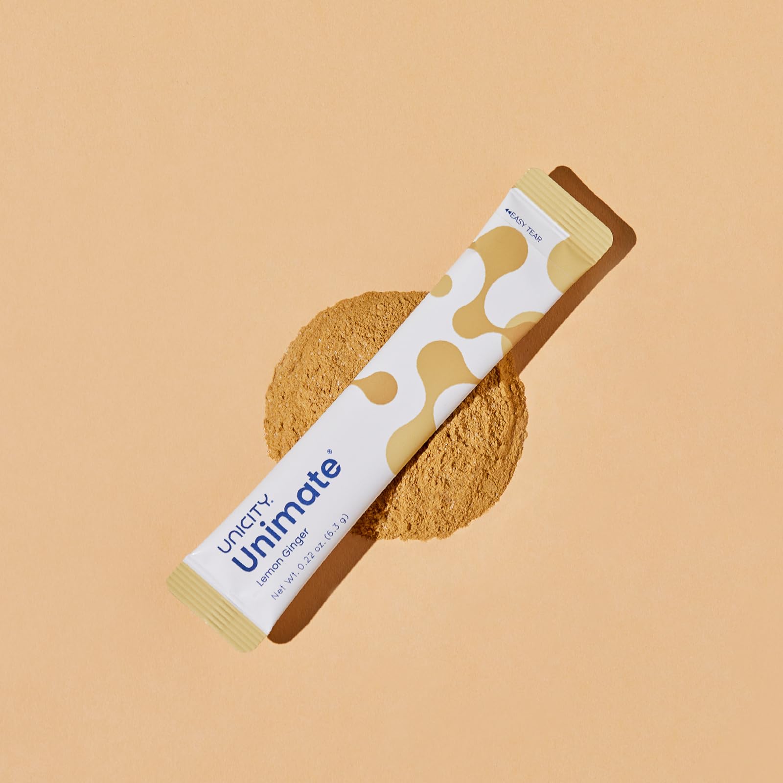 Unicity Unimate Lemon Ginger bundle in case illustrating a 30-day supply.