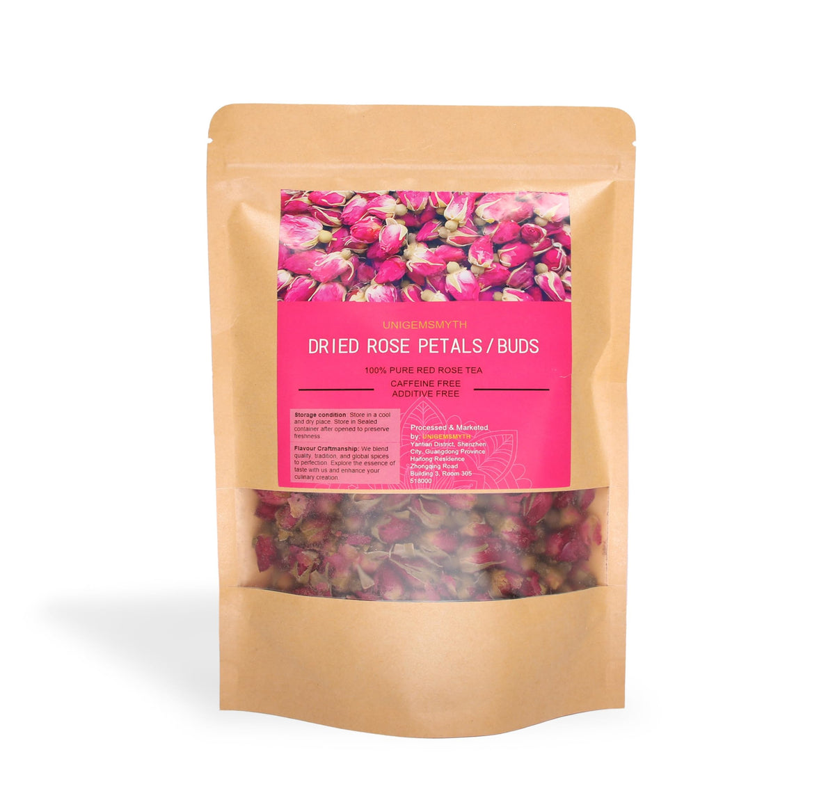 UNIGEMSMYTH rose petals bulk packaging for decor and DIY projects