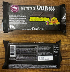 UNIQBITE dark chocolate coating with knafeh-inspired filling, premium fusion