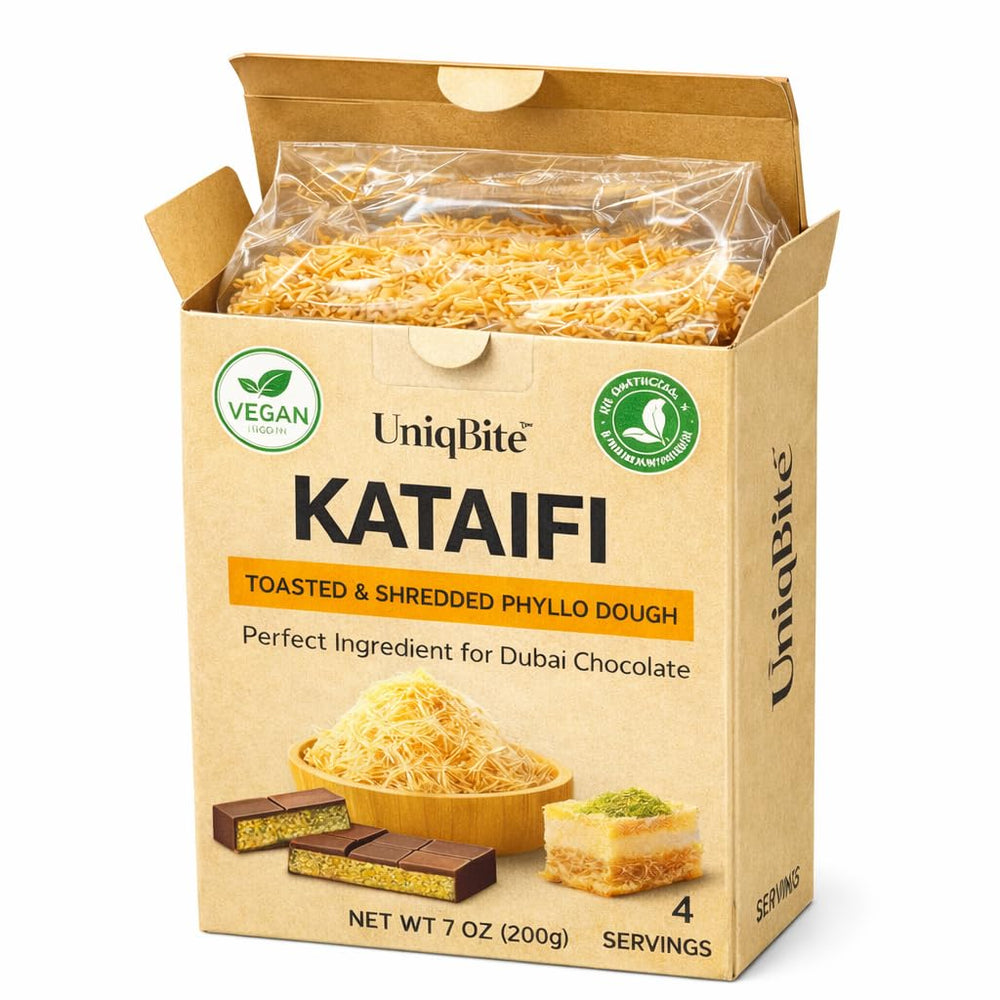 UNIQBITE packaging preserves kataifi freshness from store to oven.