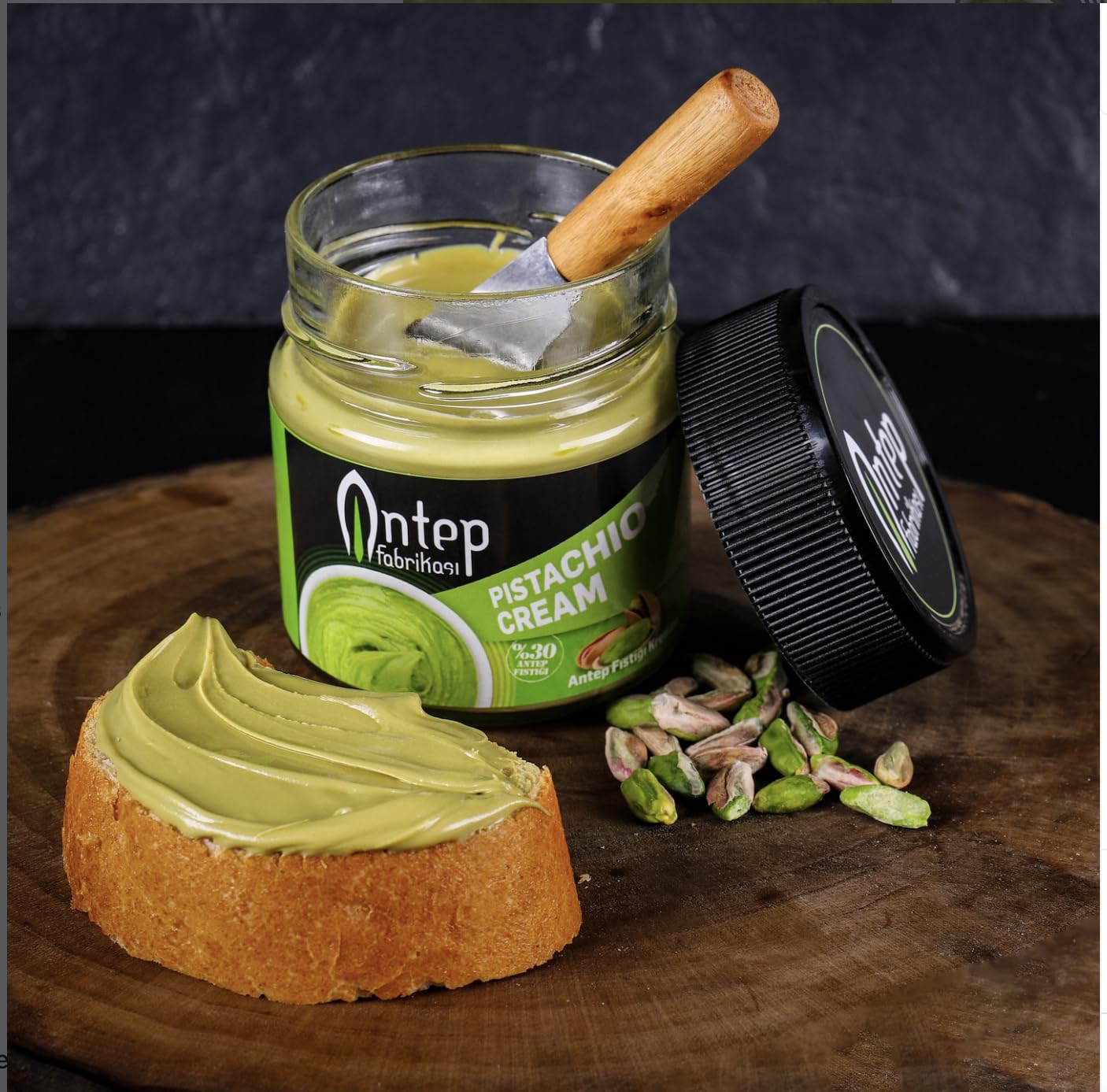 UNIQBITE Pistachio Cream used as a baking ingredient for desserts