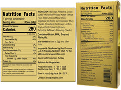 UniqBite pistachio-cream filling highlights creamy texture and balanced flavor.