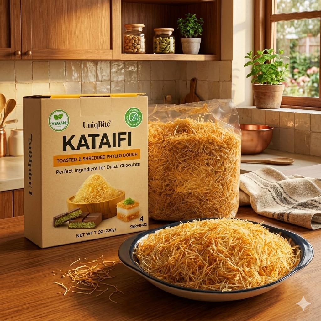 UNIQBITE ready-to-use kataifi dough simplifies quick desserts and savory bites.