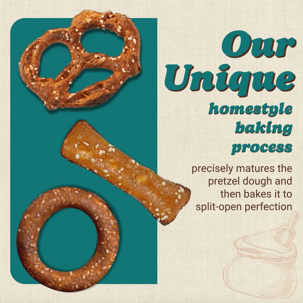 Unique Snacks Homestyle-baked pretzels: fresh taste in every bag