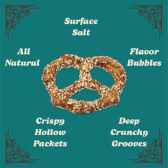 Unique Snacks Extra Salt Splits Pretzels image with warm, baked crust