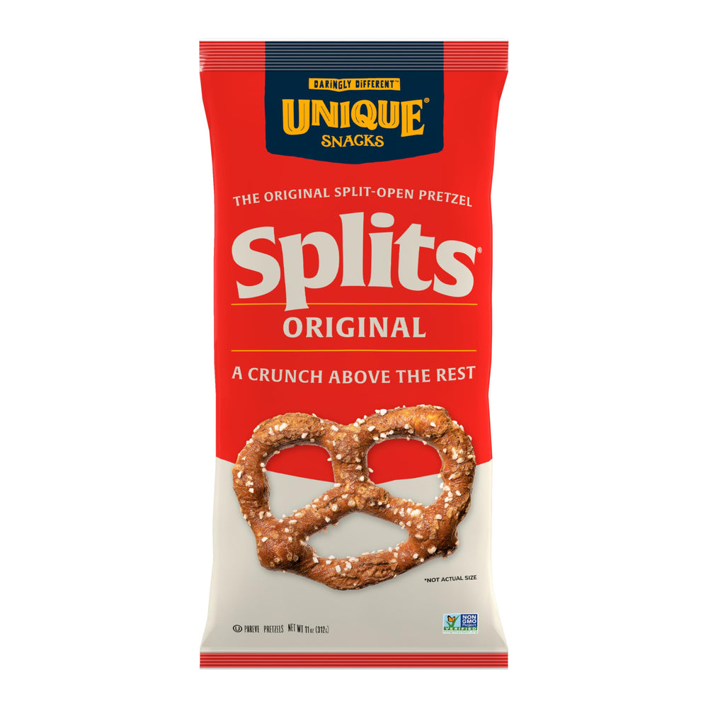 Unique Snacks Original Splits Pretzels bag for on-the-go party snacking