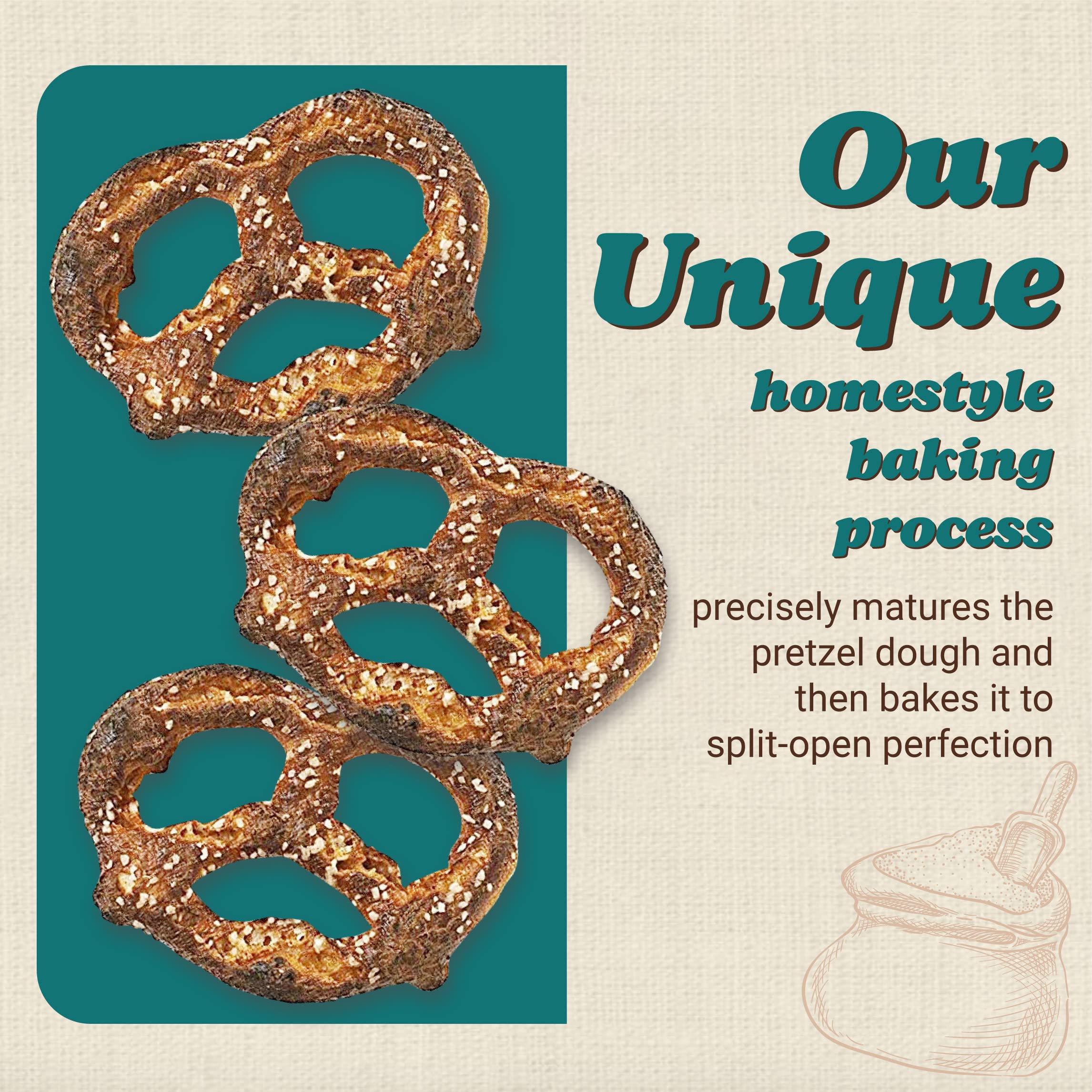 OU Kosher label on Unique Snacks Pretzels signals trusted ingredients
