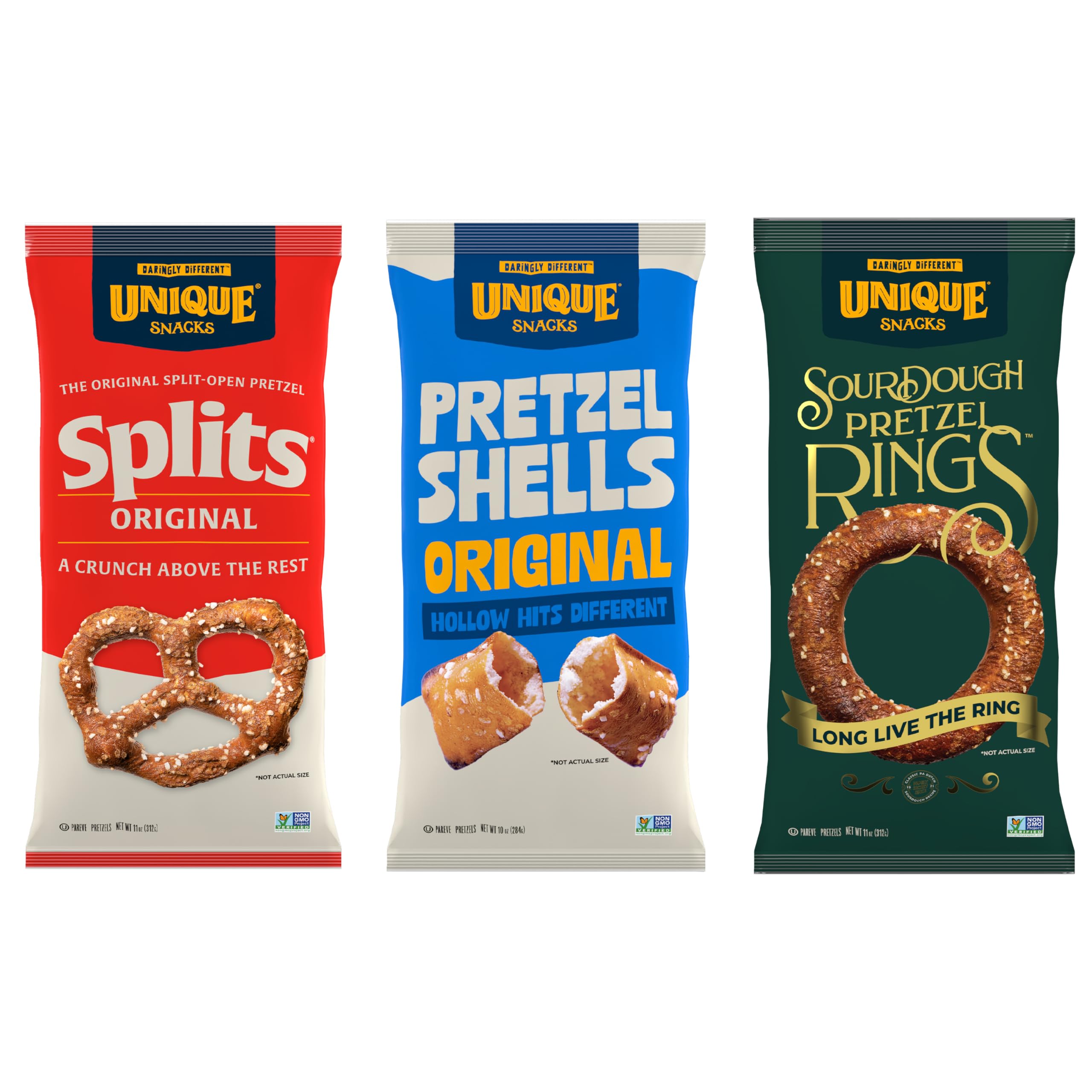 Unique Snacks Original Splits Pretzels: crisp, ready-to-snack for quick moments