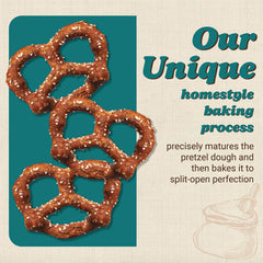 Unique Snacks Splits-pretzels ingredients highlight non-GMO, all-natural goodness.