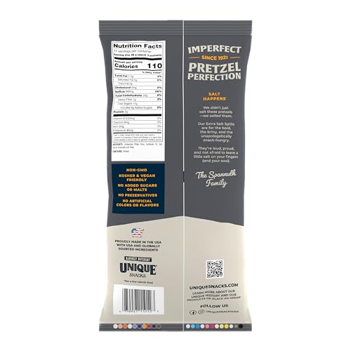 Unique Snacks Splits Pretzels outer-pack ready for sharing