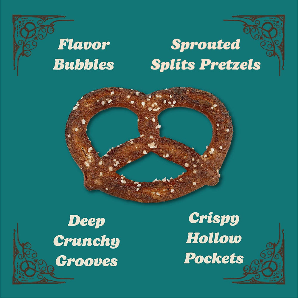 Unique Snacks homestyle baking process image highlighting warm, golden pretzels.