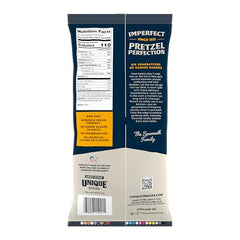 Unique Snacks Original Split-Open Pretzels close-up showcases crispy bubbles and homestyle texture.