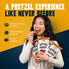 Unique Snacks Sprouted Splits Pretzels ingredients shot emphasizes natural ingredients.