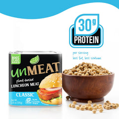 UnMEAT luncheon slices used as taco filling, versatile plant-based topping for tacos.