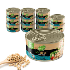 UnMEAT Tuna Style Flakes water pack, ideal for salads.