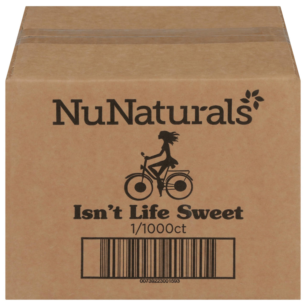 NuNaturals White Stevia packets on the go provide calorie-free sweetness.