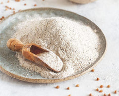 Loaf of bread baked with Unpretentious 9 Grain Flour