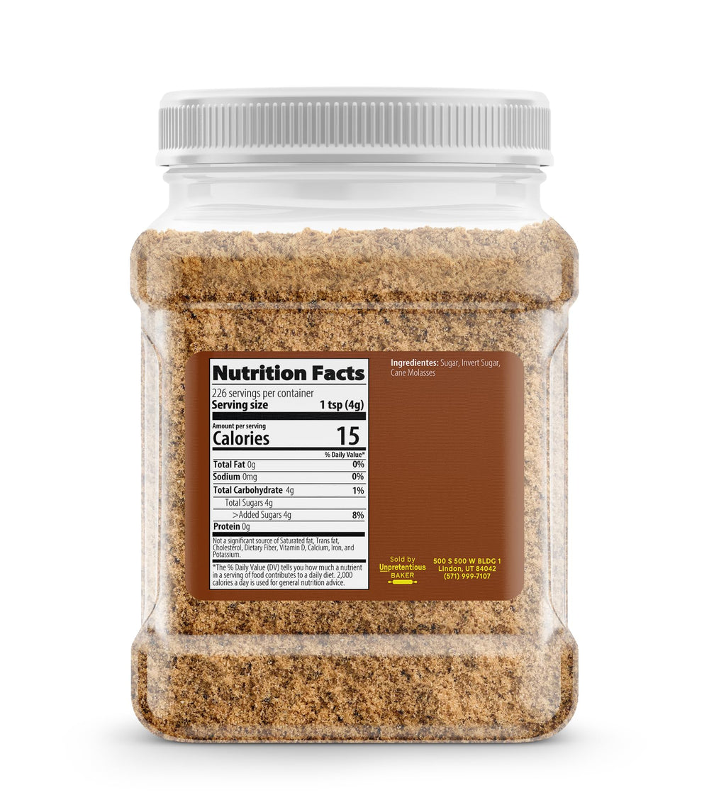Unpretentious Light Brown Sugar bag 2lb for versatile desserts and sauces.