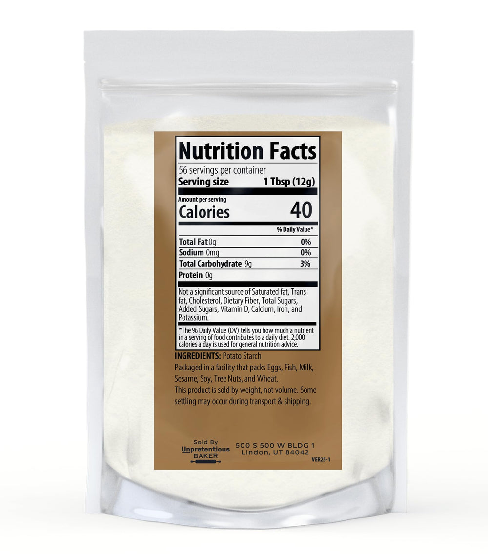 Unpretentious Potato Starch soup-thickener for smooth gravies and sauces.