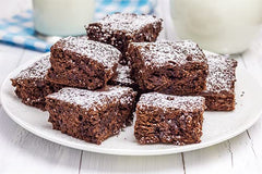 Unpretentious powdered sugar blended into frosting for a glossy look.