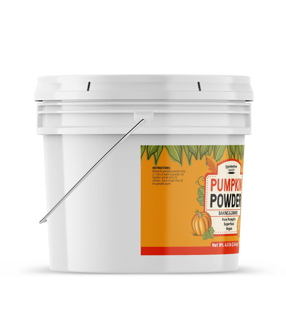 Unpretentious Pumpkin Powder in a mixing bowl, enriching batters with natural pumpkin flavor.