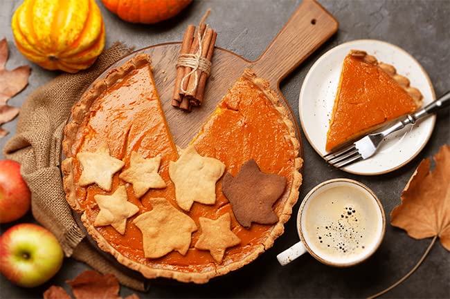 Unpretentious Pumpkin Powder nutrition label closeup, suggesting versatile cooking uses.