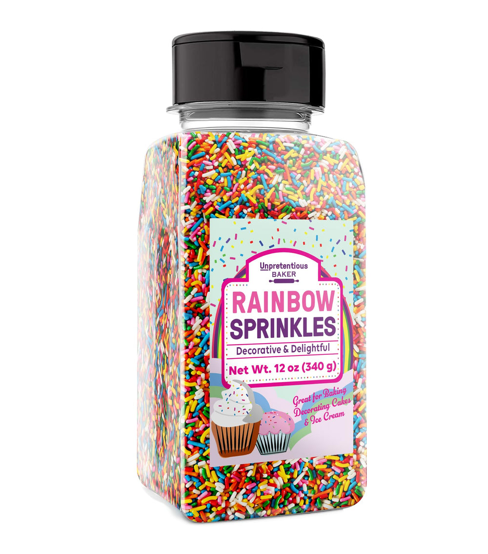 Unpretentious Rainbow Sprinkles 2 cup shaker jar ideal for cake decorating and desserts