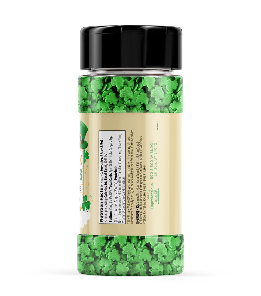 Unpretentious Shamrock Sprinkles add green confetti to brownies for playful treats.