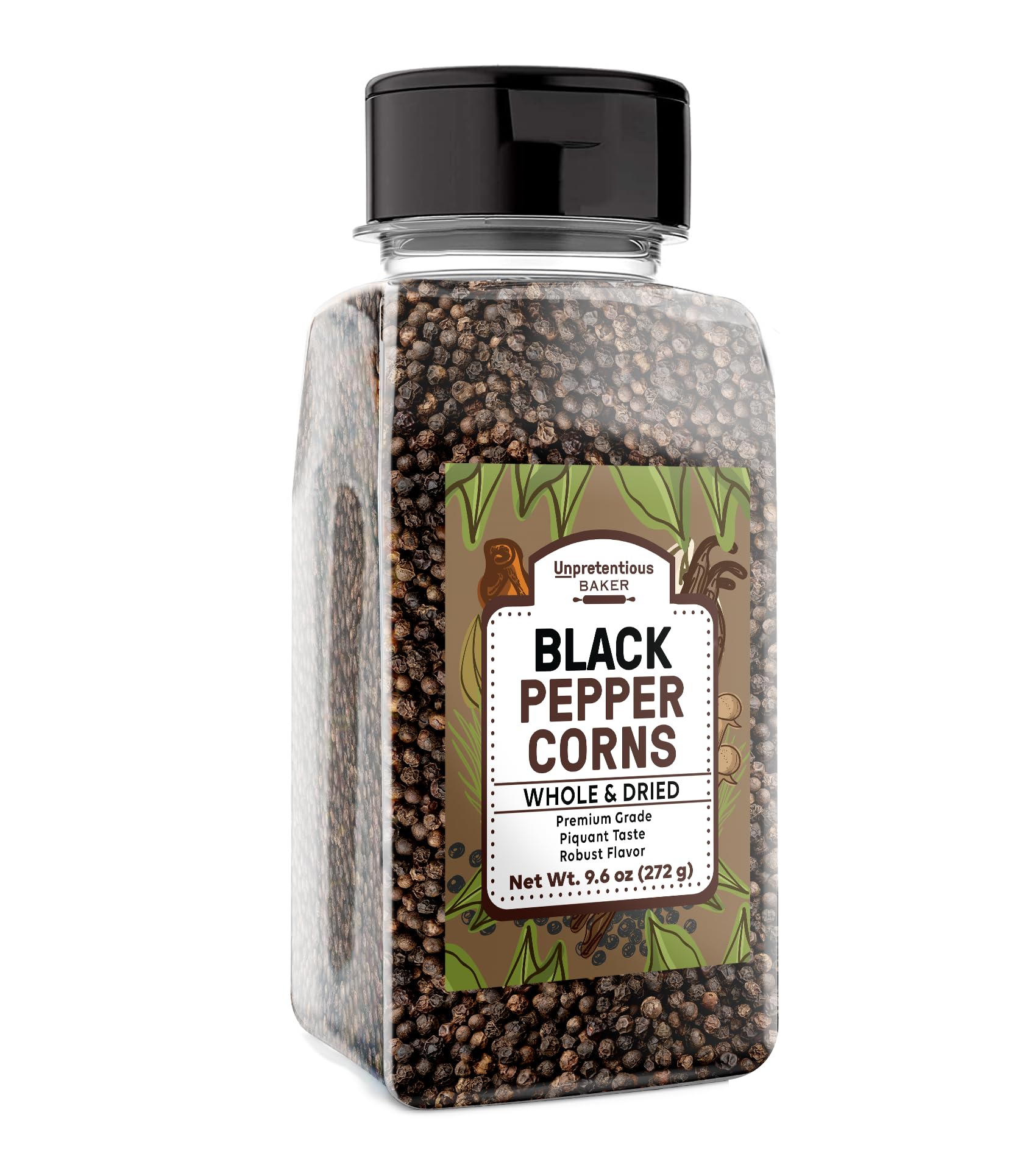 Unpretentious Whole Black Peppercorns close-up for vibrant flavor in everyday cooking.