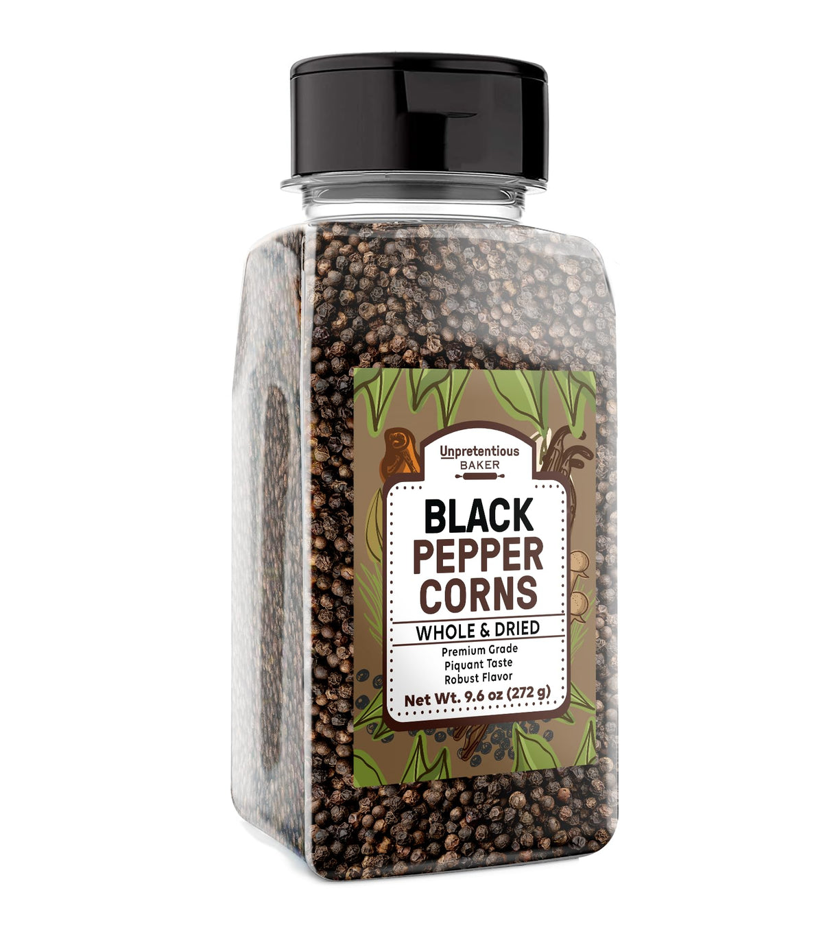 Unpretentious Whole Black Peppercorns close-up for vibrant flavor in everyday cooking.