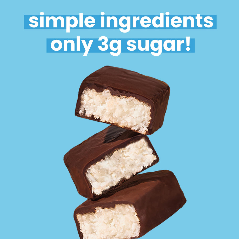 UNREAL packaging highlights vegan, gluten-free, and fair trade ingredients.