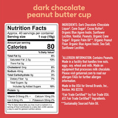 UNREAL dark chocolate peanut butter cups unwrapped ready-to-enjoy snack