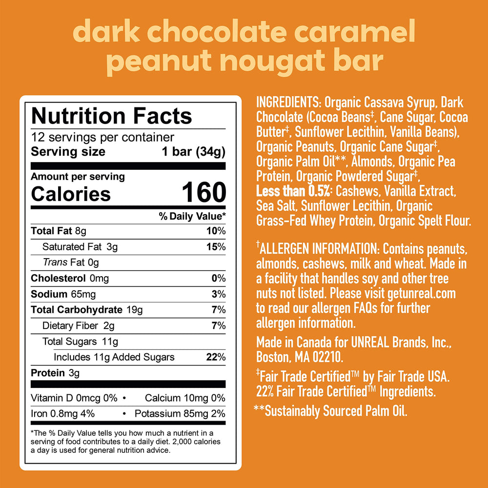 UNREAL bars individually wrapped for convenient on-the-go snacking