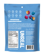 UNREAL Dark Chocolate Peanut Gems close-up shows peanuts and texture