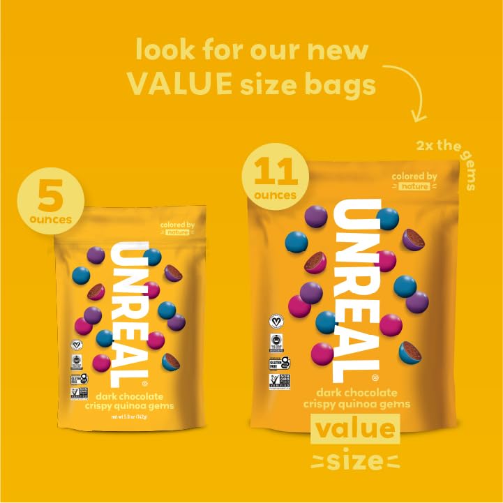 UNREAL Gems offer 23% less sugar than leading brands.