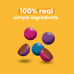 Ingredients image featuring spirulina and beets for natural color in UNREAL gems