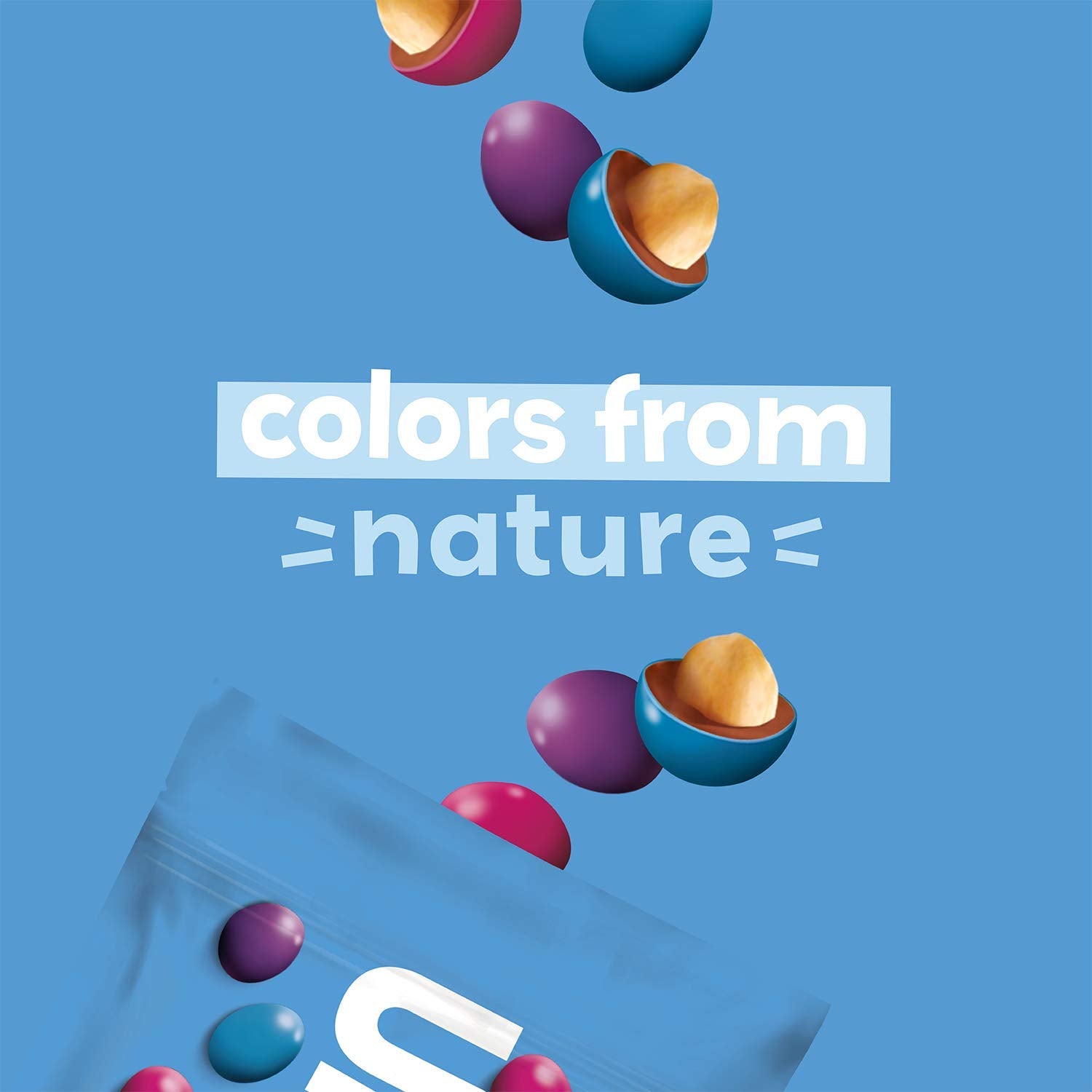 UNREAL no-sugar-alcohols graphic highlights naturally balanced sweetness in snacks.