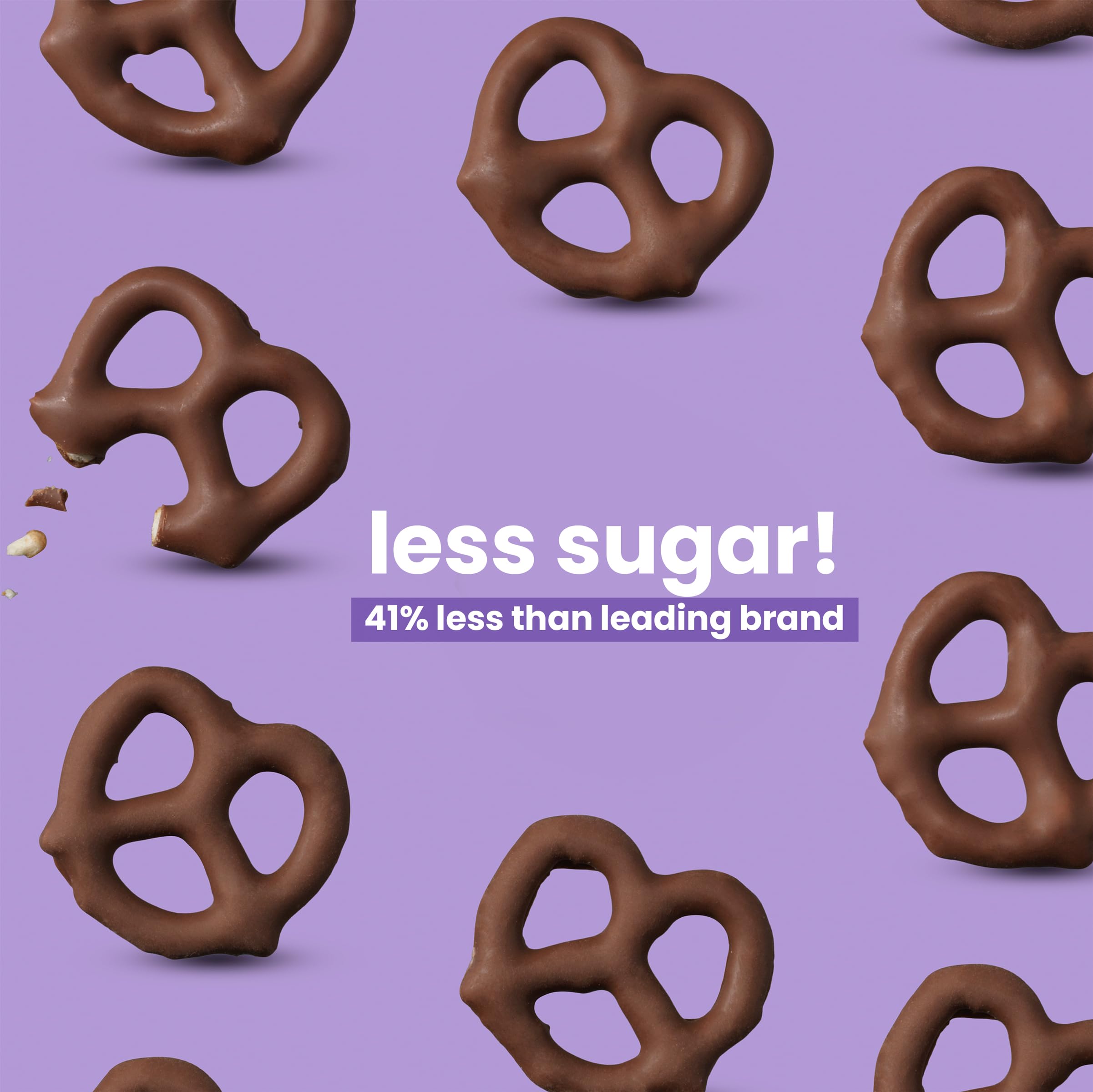 UNREAL Dark Chocolate Pretzels packaging with label signaling premium quality.