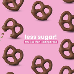 UNREAL Milk Chocolate Pretzels served on plate for quick treat anytime